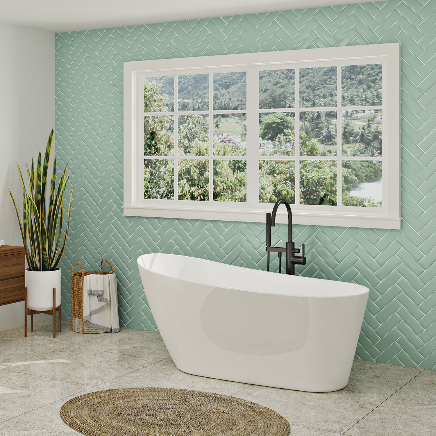 Freestanding bathtub, 59